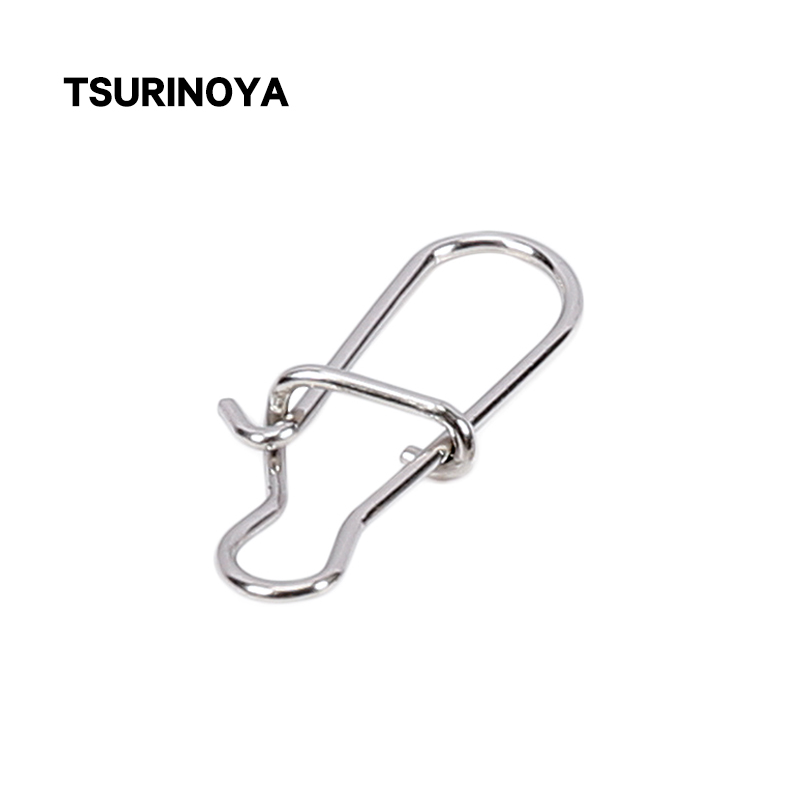 Fishing Hook Stainless Steel - TSURINOYA Edelstahl Angeln Snaps 50PCS Fastlock