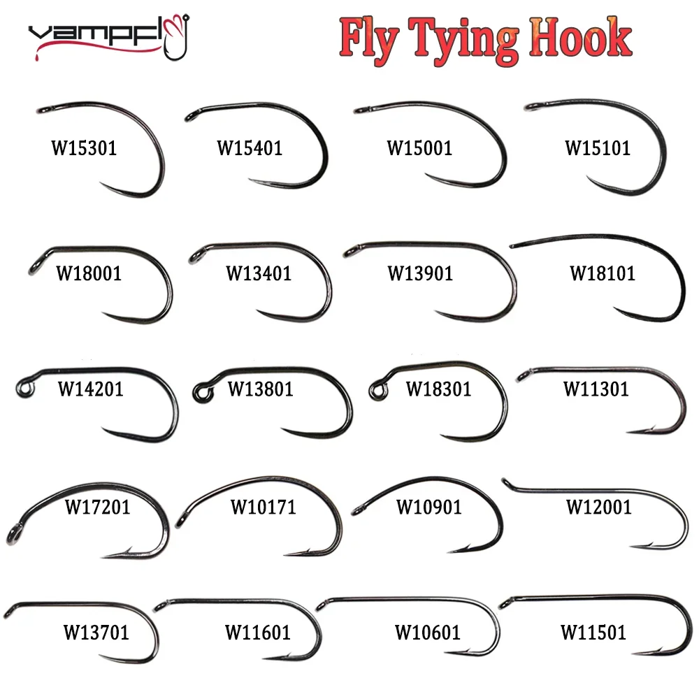 Fishing Hook Barbless - 200 Stück Angelfliegenhaken mit Widerhaken und