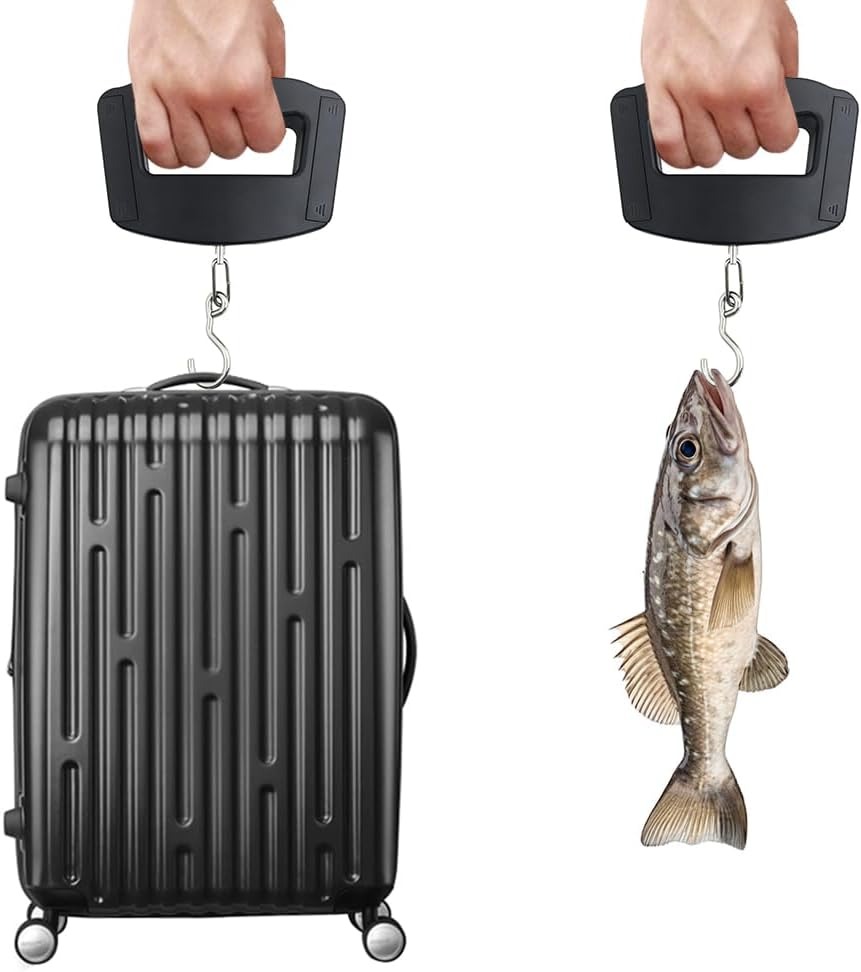 Fishing Hook Stainless Steel - 50kg Tragbare Digitale Handgepäckwaage, Präzise 10g