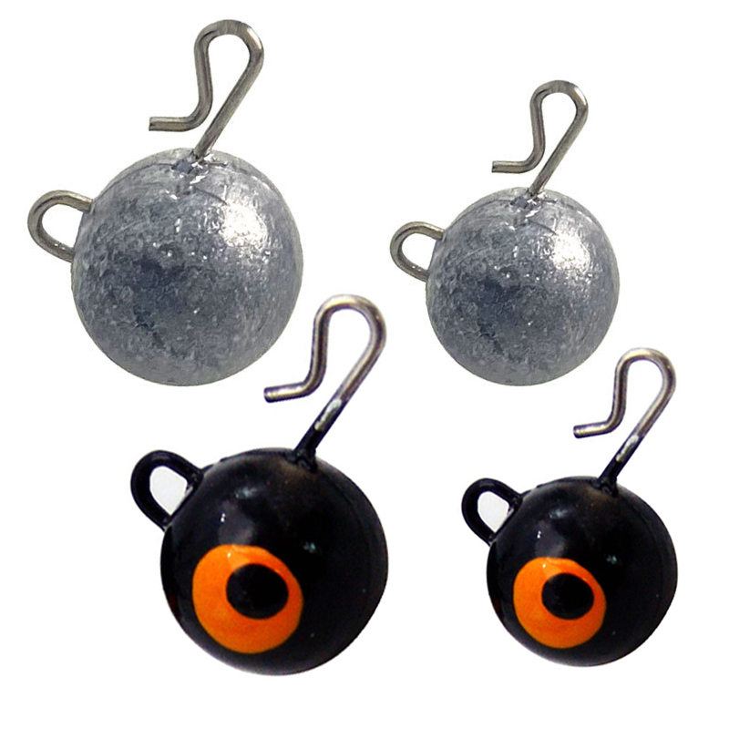Fishing Hook Jig - 5Pcs Angeln Gewicht Platinen Runde Ball