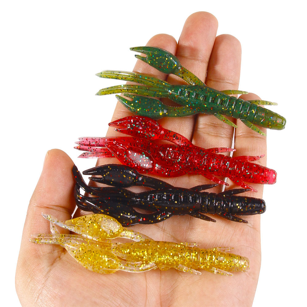 Fishing Hook Weedless - Schwimmender Weicher Wurm-Frosch-Köder mit Schwerem Offset-Haken