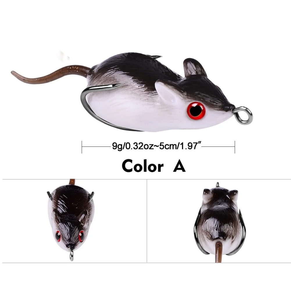 Fishing Hook Weedless - Weicher Amphibien-Angelköder mit Unkrautfreien Doppelhaken für
