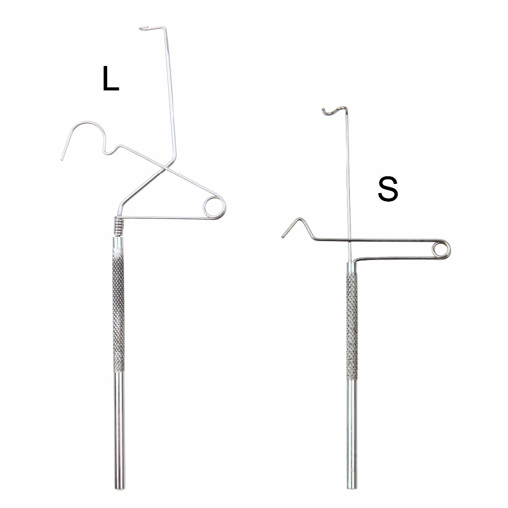Fishing Hook Stainless Steel - Fliegenfischen Knoten Bindewerkzeug Tyer Haken Linie