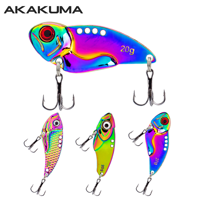 Fishing Hook Treble - 3er-Set Metallische Bunte VIB-Köder 5g 7g