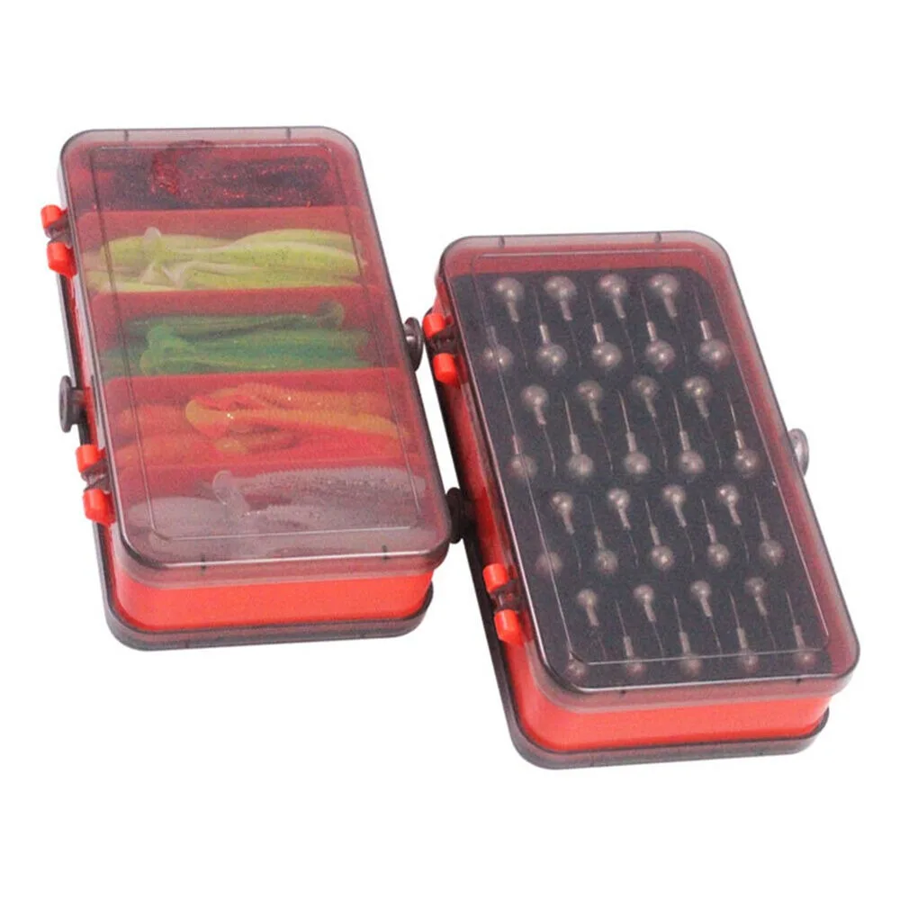 Fishing Hook Jig - Tragbare Doppelseitige Split Köder Box Kurbel