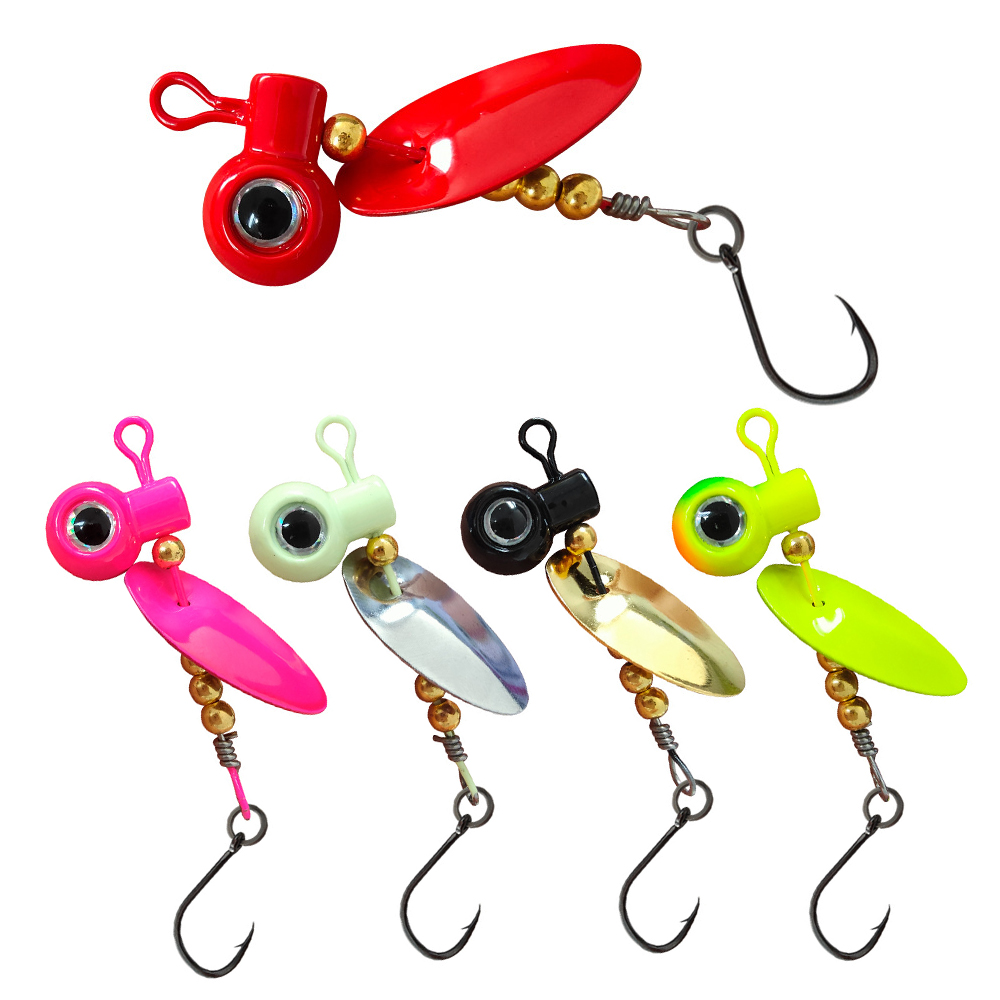 Fishing Hook Offset - 5 Stück Crappie Jig Köpfe mit