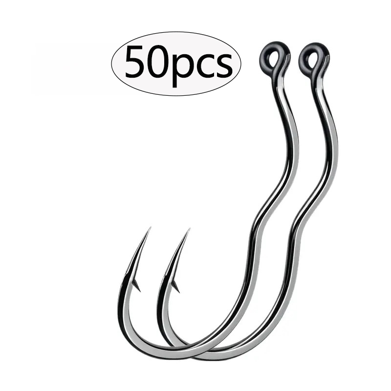 Fishing Hook Circle - 50 Stück langlebige automatische Flip-Angelhaken aus
