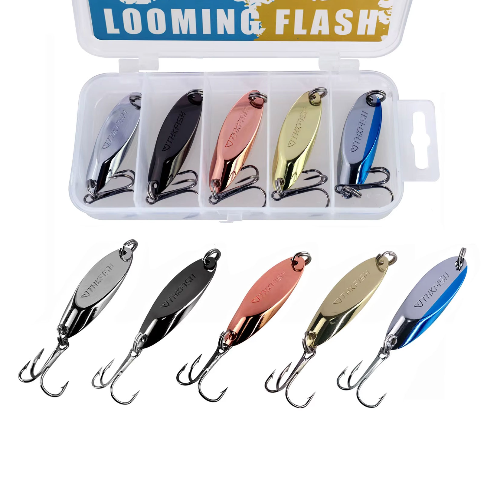 Fishing Hook Treble - 5 stücke Metall Spinner Löffel Lockt