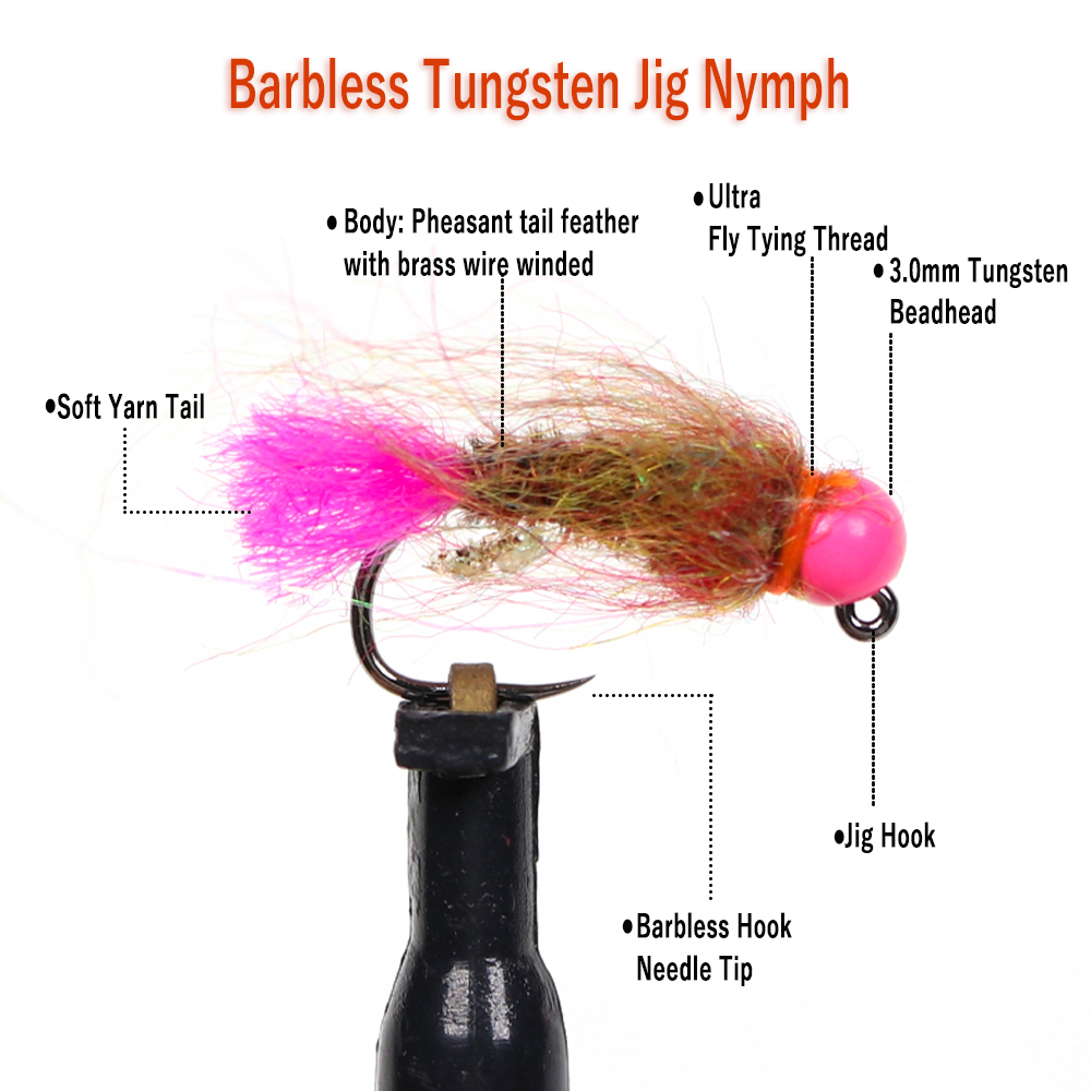 Wifreo 12 Stück Wolfram-Perlen – Fishing Hook Barbless Bewertung und Preis
