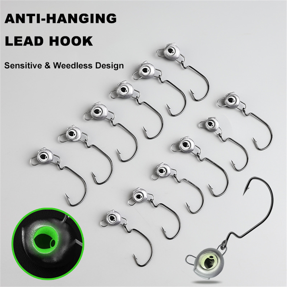 10 Stück unkrautfreie Jigköpfe – Fishing Hook Weedless Bewertung und Preis