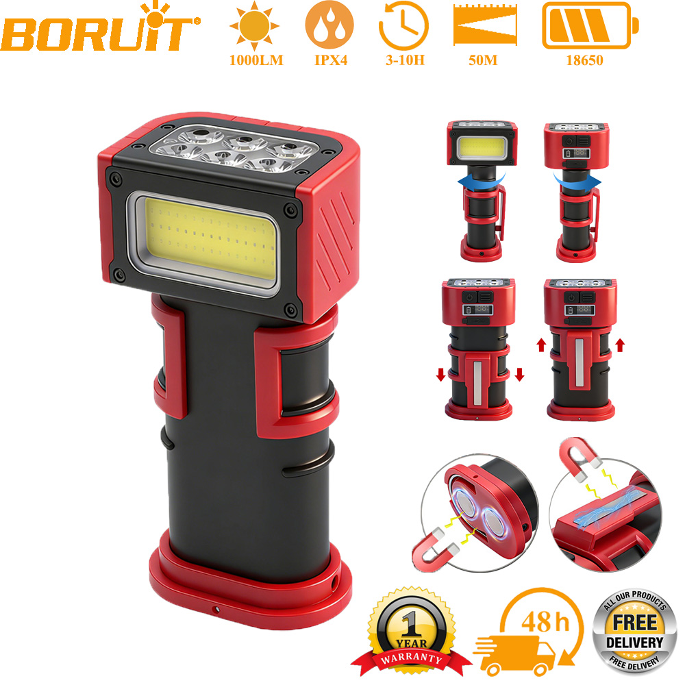 BORUiT COB LED Arbeitsleuchte  – Fishing Hook Bewertung und Preis