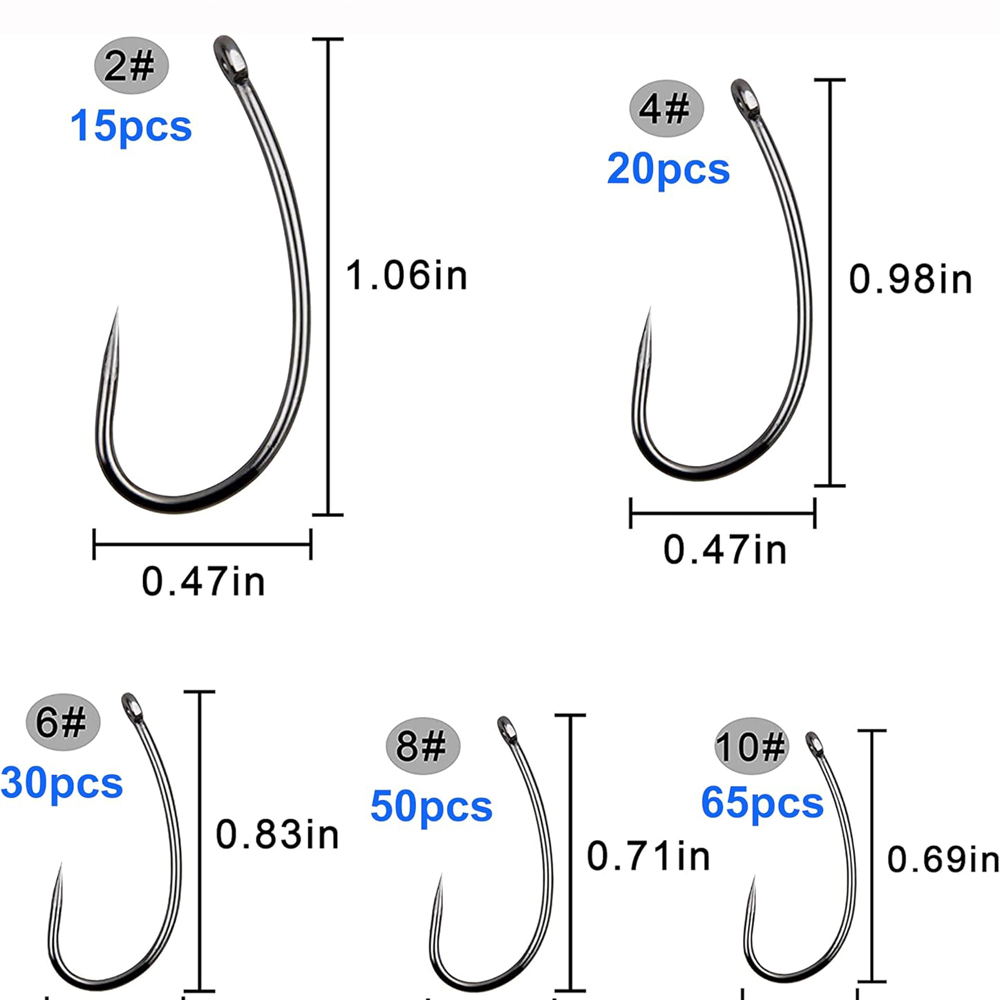 180 Stück Barbless Angelhaken  – Fishing Hook Barbless Bewertung und Preis