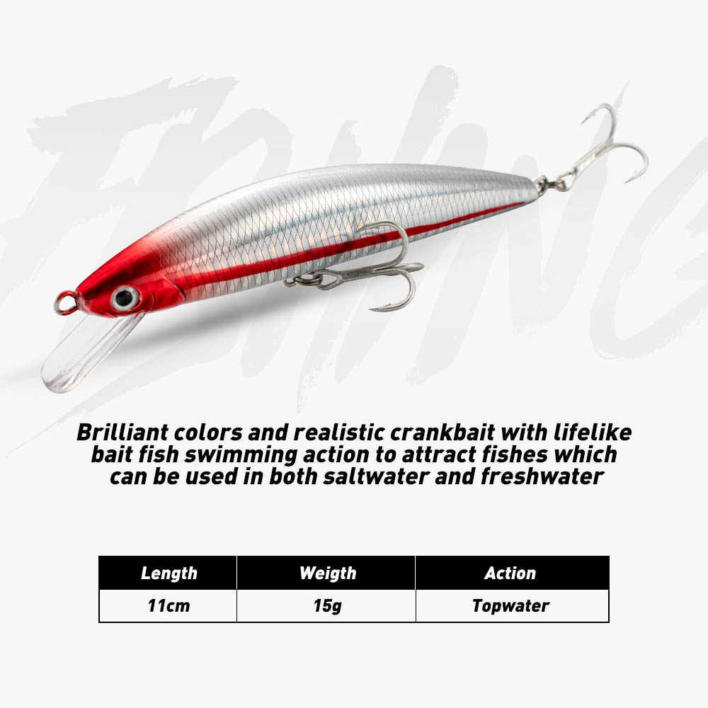 Angelköder Sinking Minnow 13 c – Fishing Hook Treble Bewertung und Preis