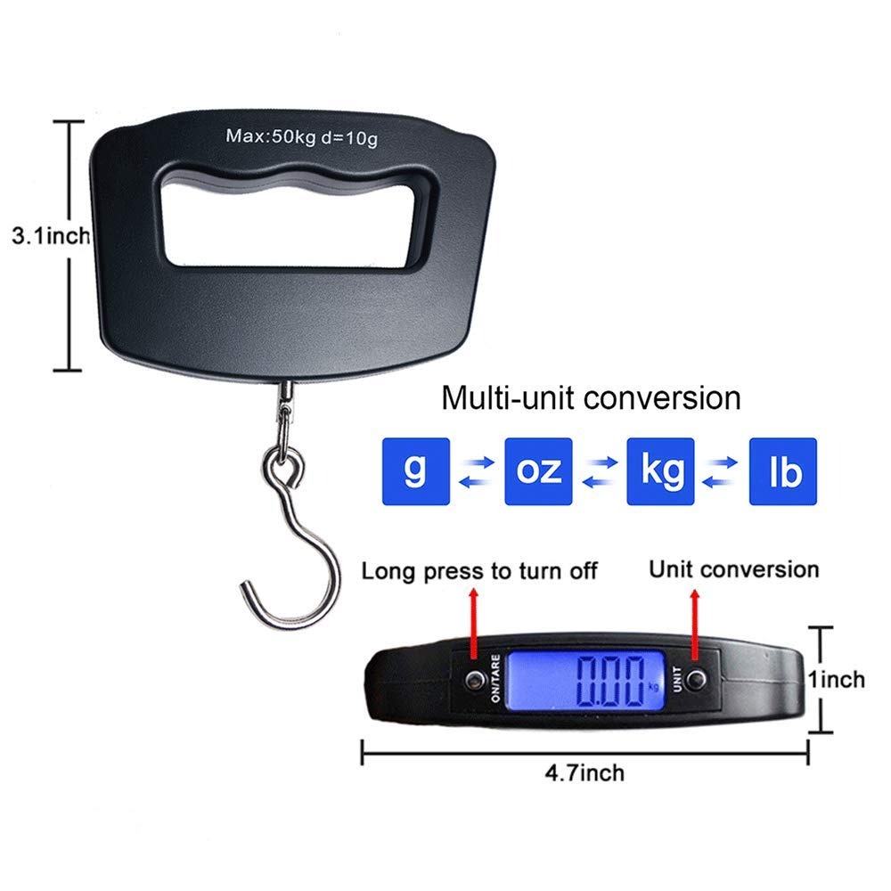 50kg Tragbare Digitale Handgep – Fishing Hook Stainless Steel Bewertung und Preis