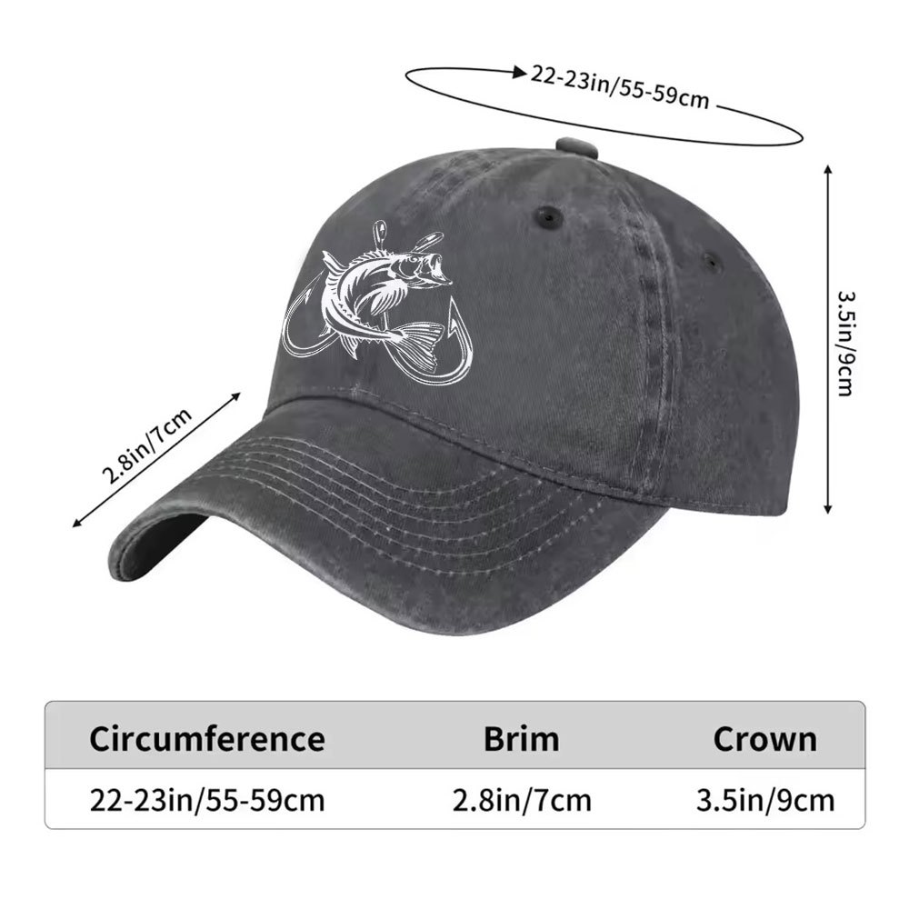 Bass Fishing Hook Graphic Wash – Fishing Hook Size Bewertung und Preis
