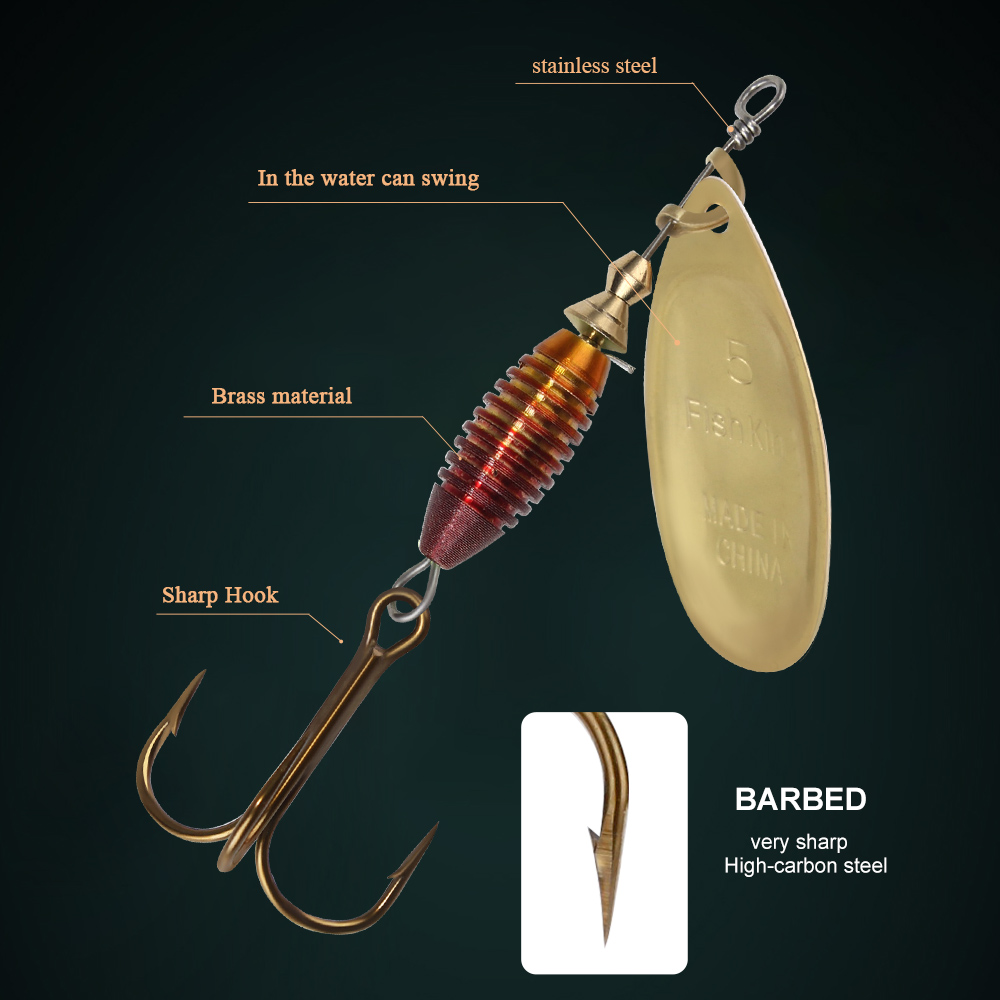 Metall Angeln Locken 4g 4,8g 7 – Fishing Hook Treble Bewertung und Preis