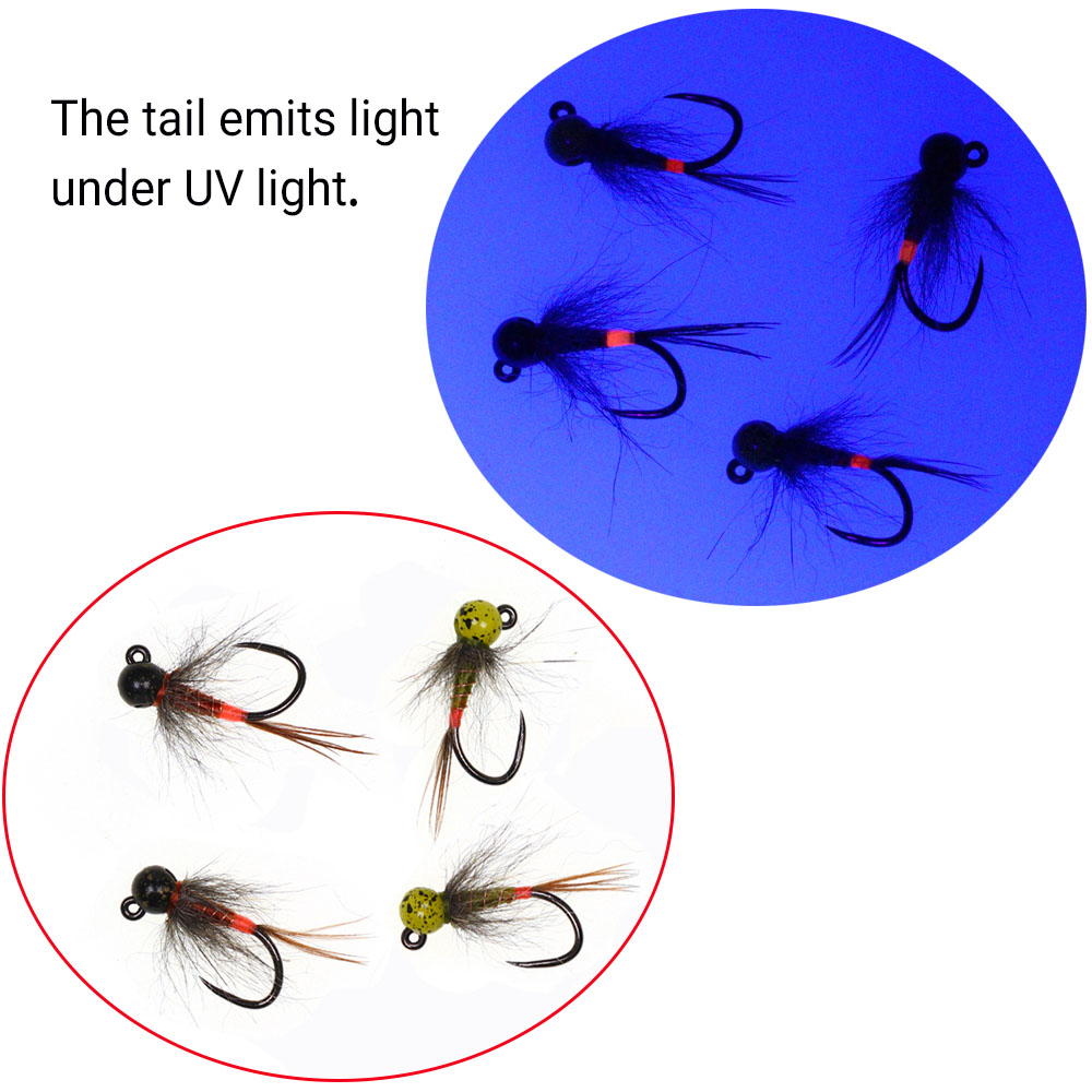 6 Stück Jig-Wolframperlenkopf- – Fishing Hook Barbless Bewertung und Preis