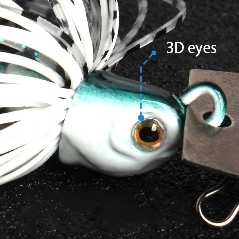 1pc12g Gummi Jig Kopf Weedless – Fishing Hook Weedless Bewertung und Preis