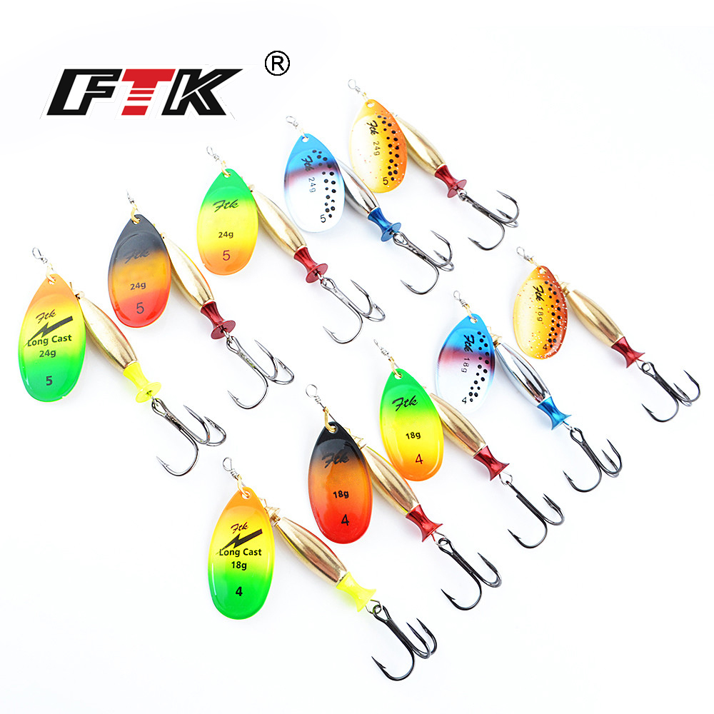 FTK 18g 24g Spinner Köder Hart – Fishing Hook Treble Bewertung und Preis