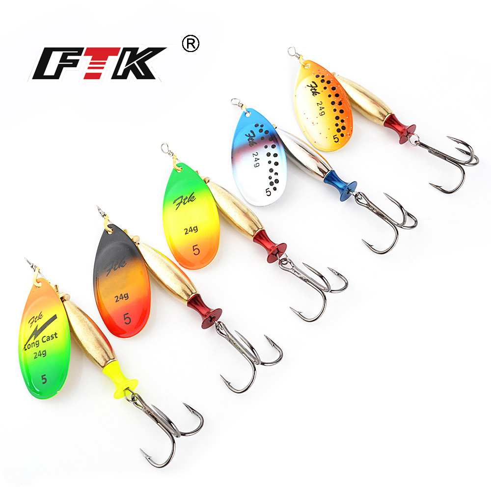FTK 18g 24g Spinner Köder Hart – Fishing Hook Treble Bewertung und Preis