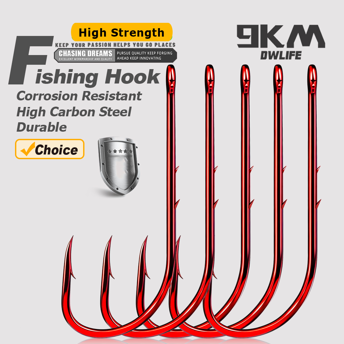 9 km Köderhalter-Angelhaken, l – Fishing Hook Circle Bewertung und Preis