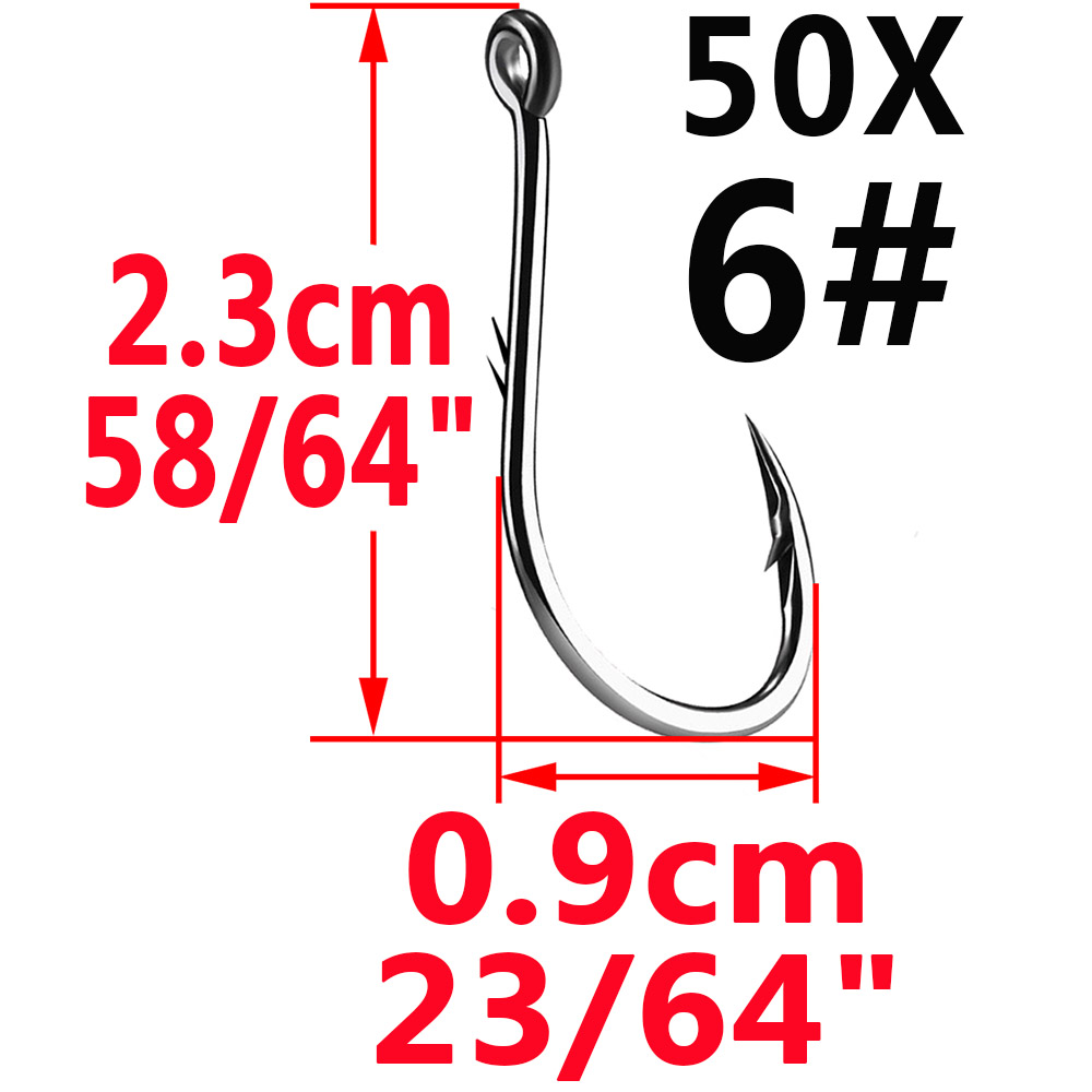 50 stücke Iseama Kreis Karpfen – Fishing Hook Circle Bewertung und Preis