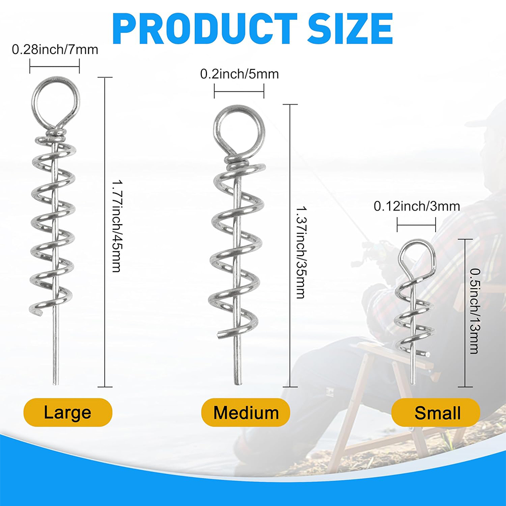 50Pcs Frühling Twist Lock Ange – Fishing Hook Stainless Steel Bewertung und Preis