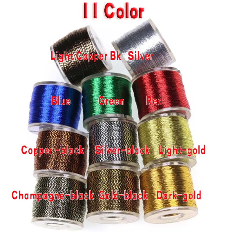 100 Yards Metallische Fäden fü – Fishing Hook Jig Bewertung und Preis