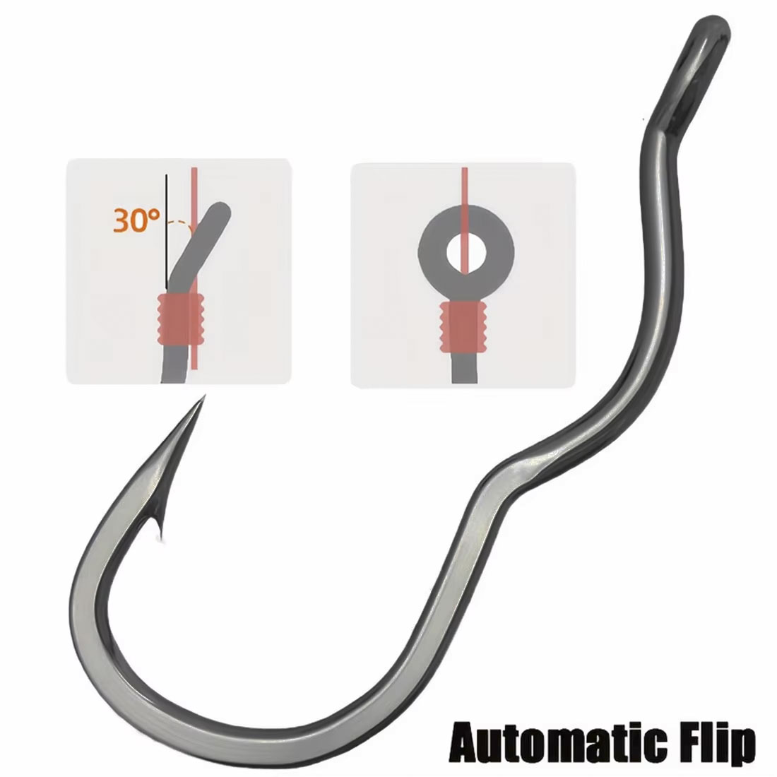 50 Stück langlebige automatisc – Fishing Hook Circle Bewertung und Preis
