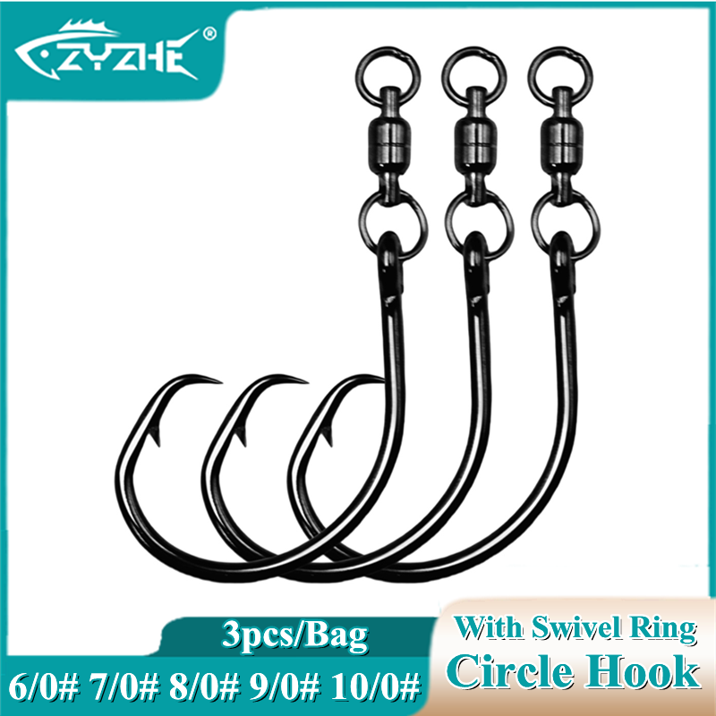 ZYZHE 3/6/9 Stück Kreishaken m – Fishing Hook Barbless Bewertung und Preis