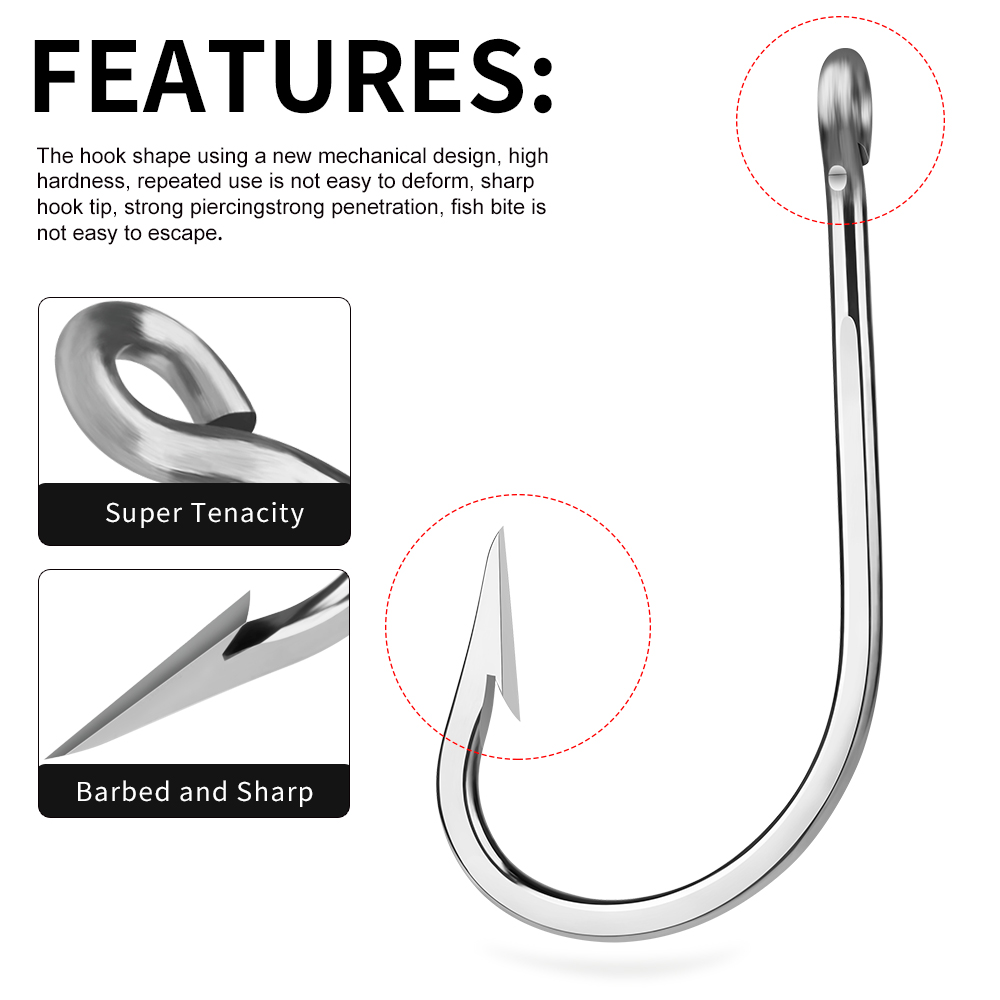 PROBEROS 5 Stück Edelstahlhake – Fishing Hook Circle Bewertung und Preis