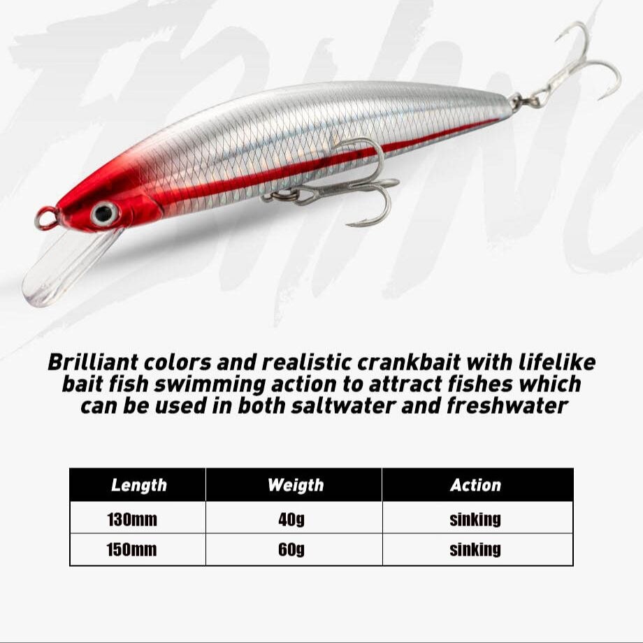 Angel köder sinkende Elritze 1 – Fishing Hook Treble Bewertung und Preis
