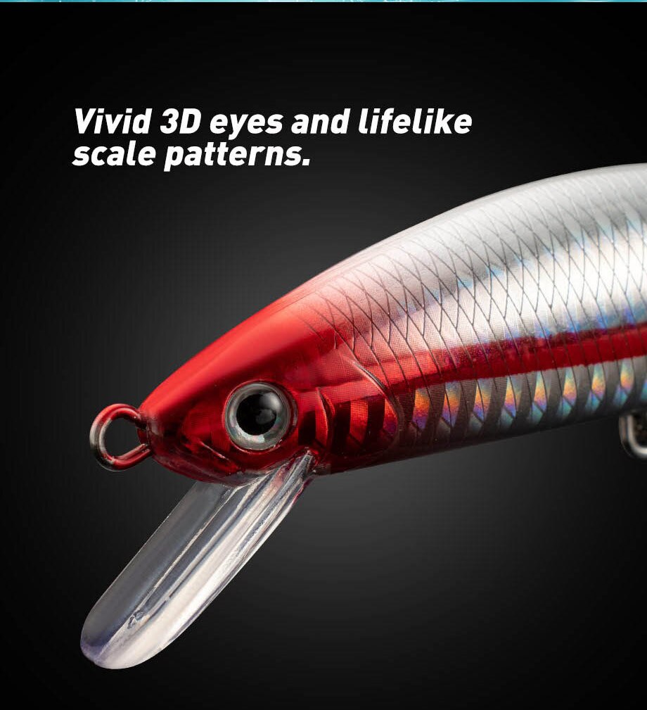 Angel köder sinkende Elritze 1 – Fishing Hook Treble Bewertung und Preis