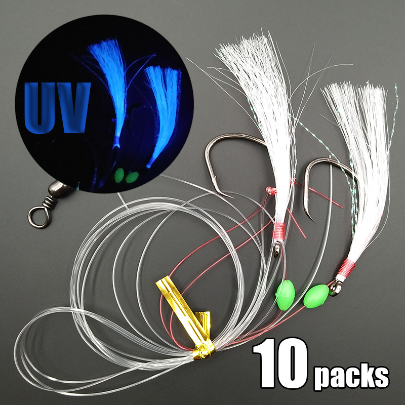 Lunker Sabiki Rig 10er-Pack 16 – Fishing Hook Circle Bewertung und Preis