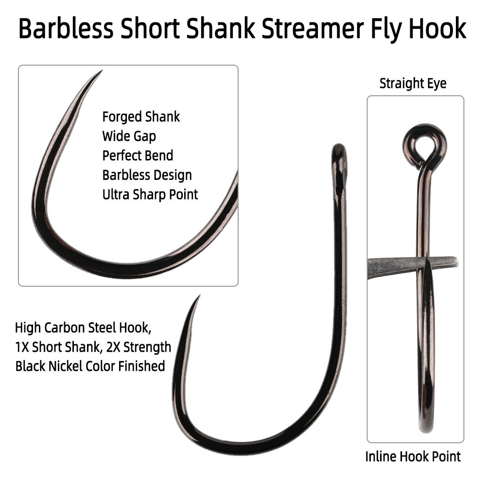 20 Stück # 1 1/0 2/0 3/0 4/0 5 – Fishing Hook Barbless Bewertung und Preis